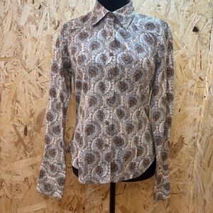 Tommy Hilfiger - Grandma Chic- 100% Cotton- Paisley Shirt - Size M